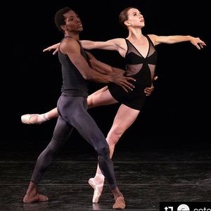 Cote Cour Ballet Leotard Black